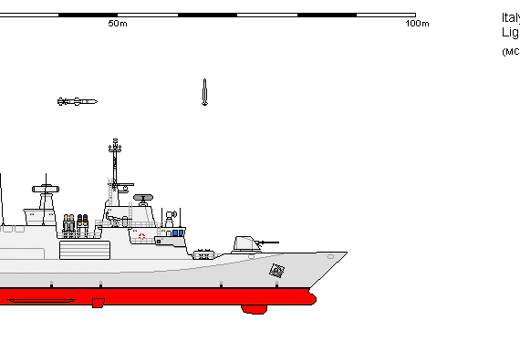 Корабль I FS Fincantieri MOSAIC.7 - чертежи, габариты, рисунки