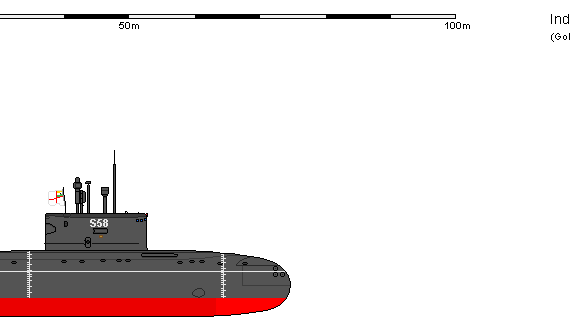 Ship In SSK Kilo Sindhugosh - drawings, dimensions, figures