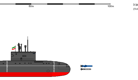 Ship Ir SSK Kilo TAREQ - drawings, dimensions, figures