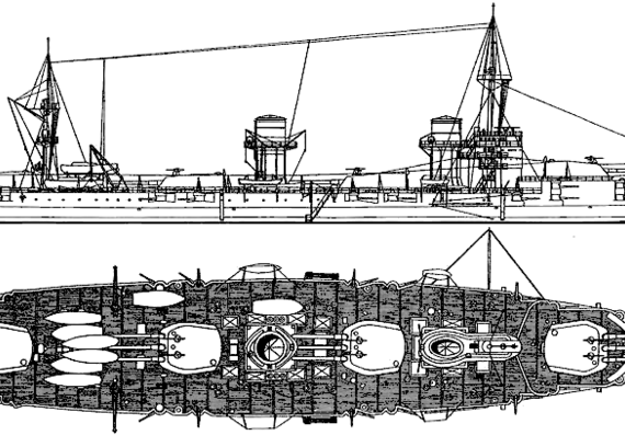 Корабль Izmail 1915 (Battlecruiser) - чертежи, габариты, рисунки