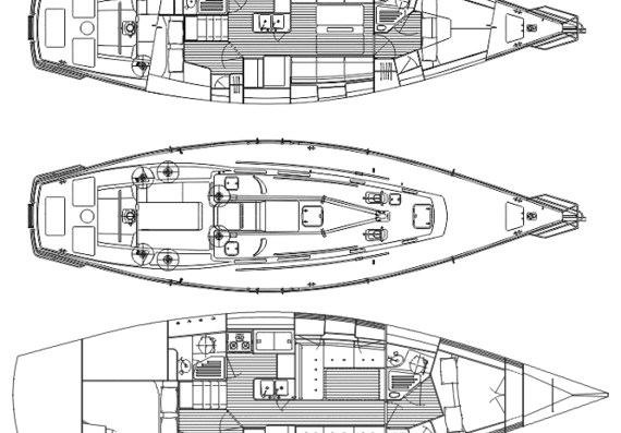Морское судно J-Boats 42 - чертежи, габариты, рисунки
