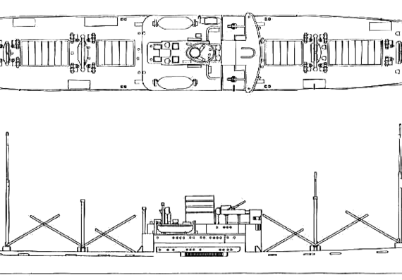 Корабль JGSDF Sadomaru (Transport Ship) - чертежи, габариты, рисунки