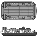 Корабль JMSDF LCAC (Hovercraft) - чертежи, габариты, рисунки