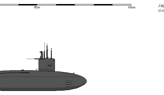 Корабль J SSK Harushio - чертежи, габариты, рисунки