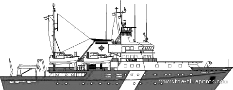 Корабль John P. Tully Research Ship - чертежи, габариты, рисунки