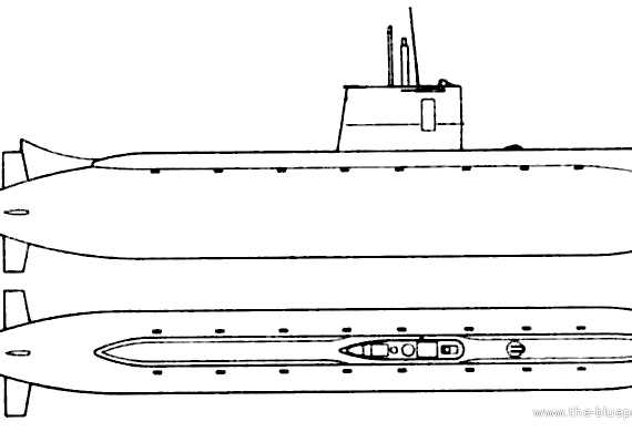 Подводная лодка KPAS Sang-O class (Submarine) North Korea - чертежи, габариты, рисунки