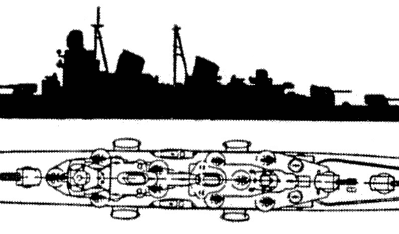 Военный корабль Kronor Class - чертежи, габариты, рисунки