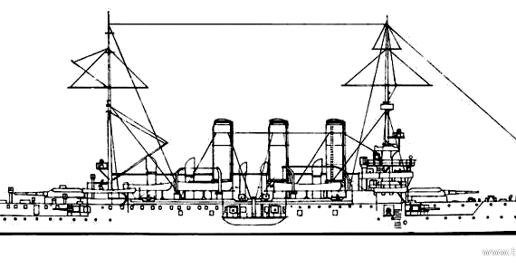 Ship KuK Kaiser Karl IV (Battleship) (1900) - drawings, dimensions, pictures