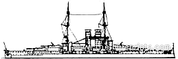 Ship KuK Szent Istvan (Battleship) (1916) - drawings, dimensions, pictures