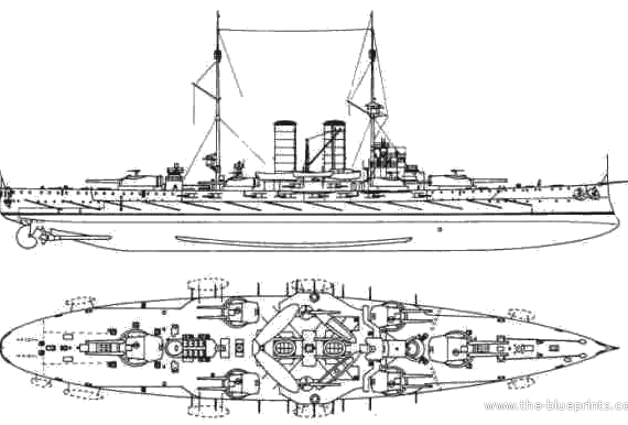 Корабль Kuk Radetzky (1912) - чертежи, габариты, рисунки