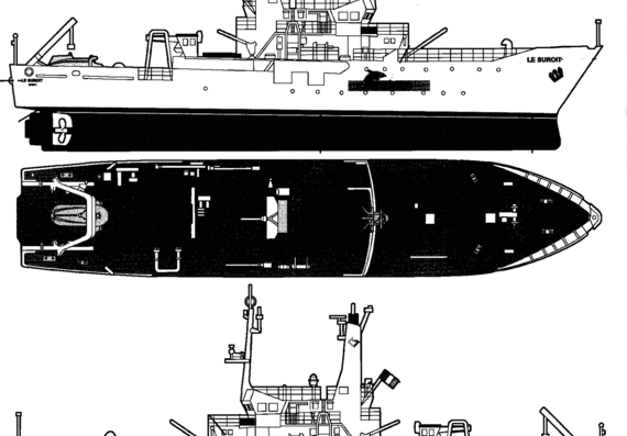 Ship Le Suroit (1985) - drawings, dimensions, pictures
