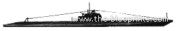 Подводная лодка MNF Ariane (Submarine) (1942) - чертежи, габариты, рисунки