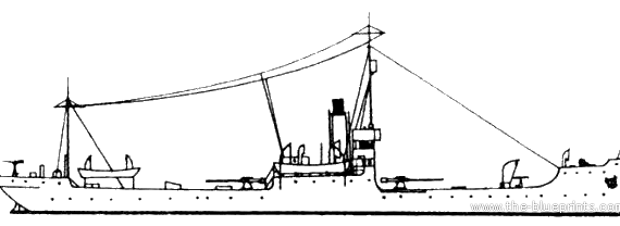 Крейсер MNF Arras (Gunboat) (1919) - чертежи, габариты, рисунки