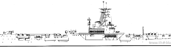 Корабль MNF Arromanches (Aircraft Carrier) - чертежи, габариты, рисунки