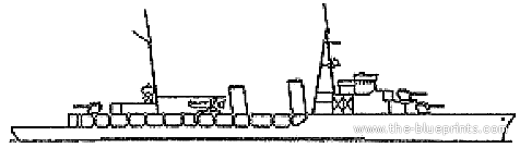 Крейсер MNF Bougainville (Aviso) (1938) - чертежи, габариты, рисунки