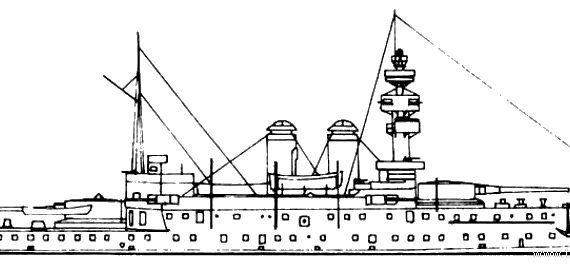 Боевой корабль MNF Bouvines (Battleship) (1894) - чертежи, габариты, рисунки