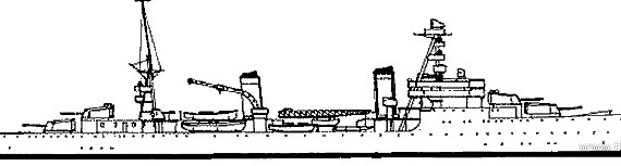 Крейсер MNF Dupleix (1937) - чертежи, габариты, рисунки