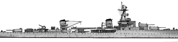 Крейсер MNF Emile Bertin (Cruiser) (1942) - чертежи, габариты, рисунки