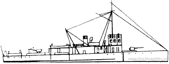 Cruiser MNF Granit (Gunboat) (1918) - drawings, dimensions, pictures