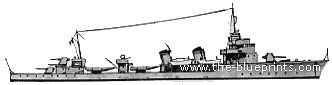 Эсминец MNF Iphigenie (Destroyer) (1942) - чертежи, габариты, рисунки