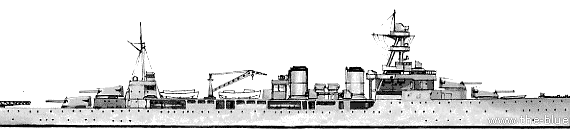 Крейсер MNF Lamotte-Picquet (Cruiser) (1941) - чертежи, габариты, рисунки