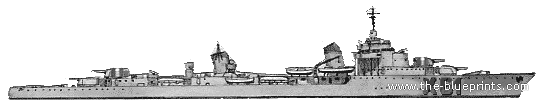 Эсминец MNF Mogador (Destroyer) (1939) - чертежи, габариты, рисунки