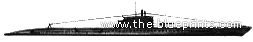 Подводная лодка MNF Naiad (Submarine) (1942) - чертежи, габариты, рисунки