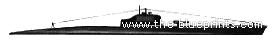 Подводная лодка MNF Orion (Submarine) (1942) - чертежи, габариты, рисунки