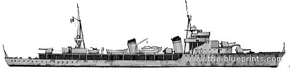 Ship MNF Savorgnan de Brazza (Sloop) (1940) - drawings, dimensions, pictures