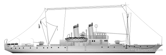 Корабль MNF Tapageuse (Sloop) (1942) - чертежи, габариты, рисунки