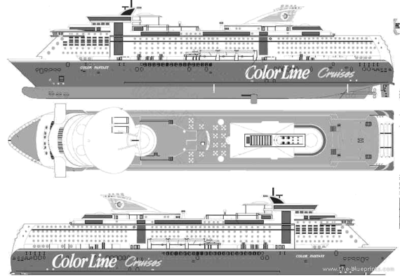 Ship MS Color Fantasy - drawings, dimensions, figures