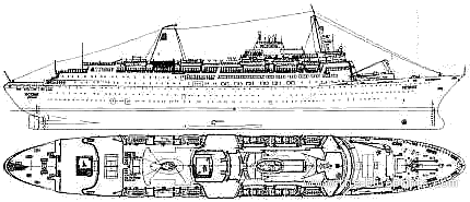 Корабль MS Victoria (2001) - чертежи, габариты, рисунки