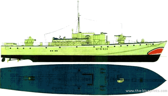 Ship MTB 624 - drawings, dimensions, figures