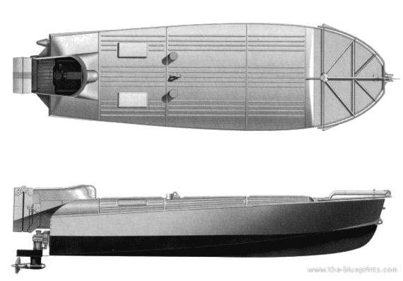 Военный корабль M.T.M. Barchino - чертежи, габариты, рисунки