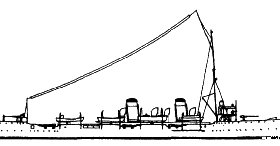 Warship NAeL Bahia (Light Cruiser) (1910) - drawings, dimensions, pictures