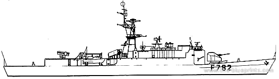 Ship NF DEstienne DOrves (Frigate) - drawings, dimensions, figures