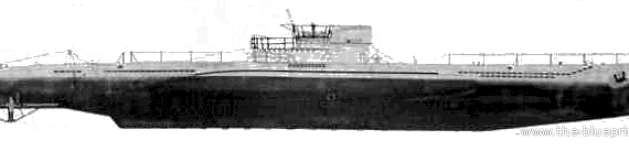 Боевой корабль NF Epave B (ex DKM U-471) (1946) - чертежи, габариты, рисунки