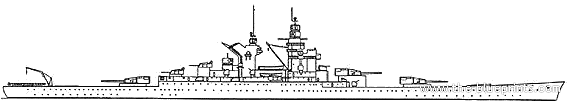 Боевой корабль NF Lorraine - чертежи, габариты, рисунки