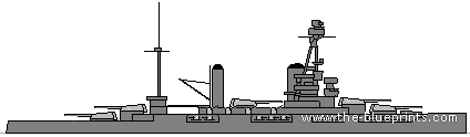 Корабль NF Provance (Battleship) - чертежи, габариты, рисунки