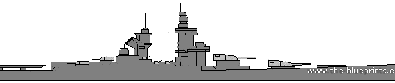 Ship NF Richelieau (Battleship) - drawings, dimensions, figures