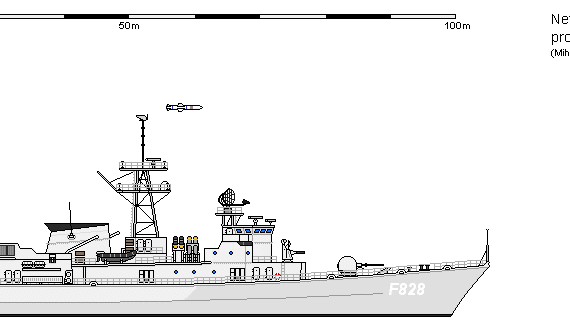 Корабль NL FF (M) Light Frigate - чертежи, габариты, рисунки
