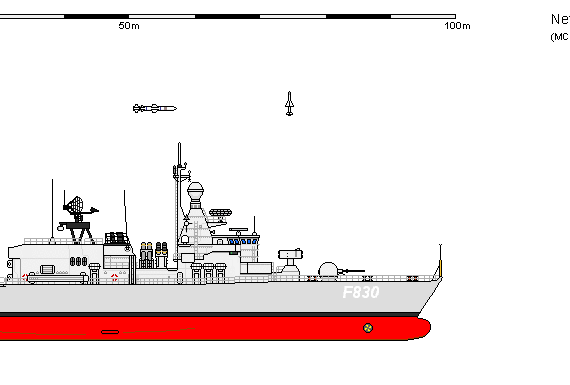 Корабль NL FS (K) Standard Corvette AU - чертежи, габариты, рисунки
