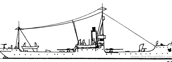 Корабль NMF Arras (Gunboat) (1919) - чертежи, габариты, рисунки