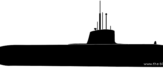 Корабль NMF Barracuda (Nuclear Submarine) - чертежи, габариты, рисунки