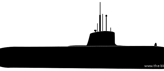 NMF Barracuda (Submarine) - drawings, dimensions, figures