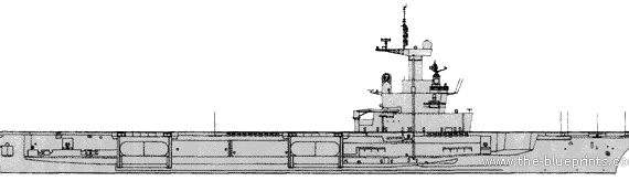 NMF Charles de Gaule R91 (Aircraft Carrier) (1989) - drawings, dimensions, pictures