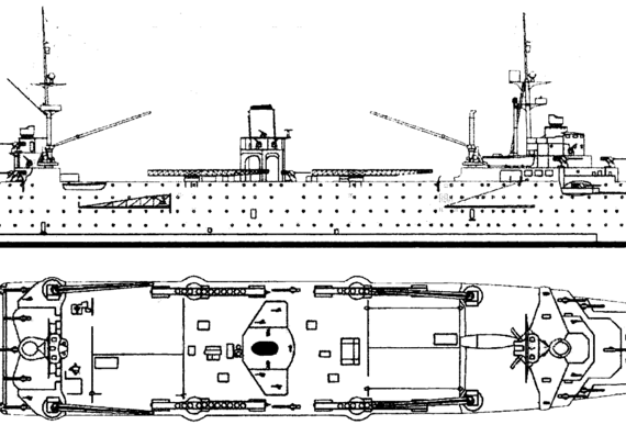 Корабль NMF Commandant Teste (1940) - чертежи, габариты, рисунки