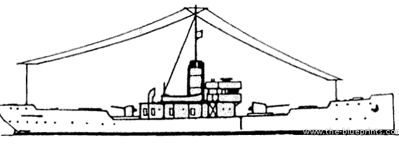 Корабль NMF Dubourdieu (Gunboat) (1918) - чертежи, габариты, рисунки