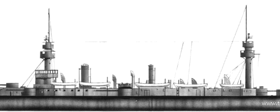 Корабль NMF Dupuy de Lame (Cruiser) - чертежи, габариты, рисунки