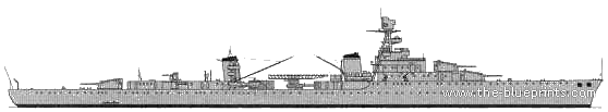 Корабль NMF Emile Bertin (Light Cruiser) (1939) - чертежи, габариты, рисунки